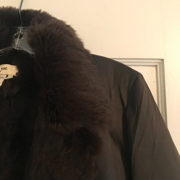 June | Rabbit Fur-Lined Jacket - Picture 4 of 5